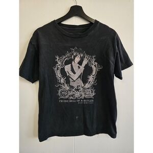 Black Butler Sebastian Michaelis Shirt Mens Medium Black Anime Graphic Tee